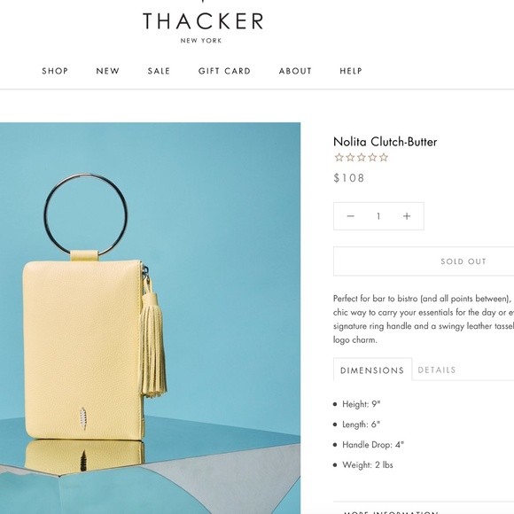 Thacker Nolita leather clutch - Picture 5 of 5
